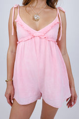 Bria Romper in Pink