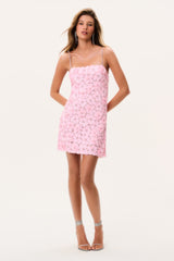 Aleria Hand-Beaded Sequin Mini Dress