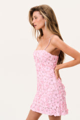 Aleria Hand-Beaded Sequin Mini Dress