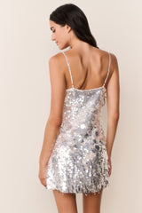 Aluria Icicle Pailette Mini Dress