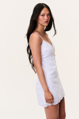 Becklyn Eyelet Linen Mini Dress