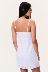 Becklyn Eyelet Linen Mini Dress