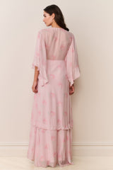 Brinley Floral Chiffon Maxi Dress