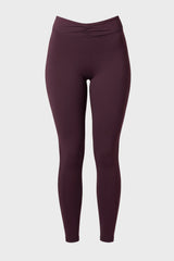 Soft Active Ruched Leggings in Plum