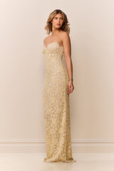 Ciona Sequin Lace Gown