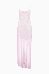 Evalette Floral Fringe Maxi Dress