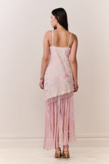 Evalette Floral Fringe Maxi Dress