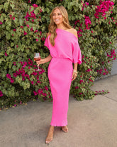 Citrus Muse Off The Shoulder Maxi Dress