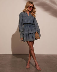 Luzie Tiered Denim Mini Dress