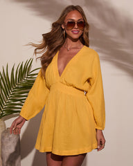 Brighter Days Gauze Mini Dress
