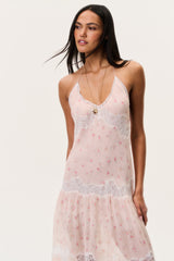 Kieva Floral Cotton-Silk Maxi Dress