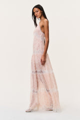 Kieva Floral Cotton-Silk Maxi Dress
