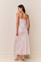 Manuela Heirloom Print Maxi Slip Dress - STERLING DUSK