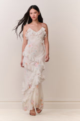 Rialto Floral Bow Print Maxi Dress