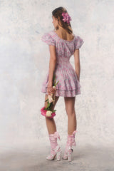Re-Edition Stanton Floral Cotton Mini Dress