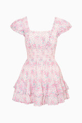 Re-Edition Stanton Floral Cotton Mini Dress