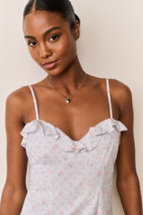 Stephania Floral Cotton Mini Dress