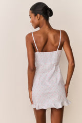 Stephania Floral Cotton Mini Dress