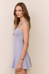 Tabatha Stretch Pointelle Mini Dress