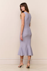 Tayleen Stretch Pointelle Midi Dress