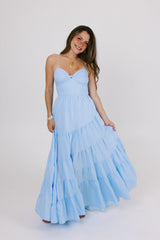 Catching Feelings Dress in Blue