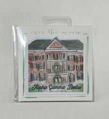 Alpha Gamma Delta Sorority House Decal