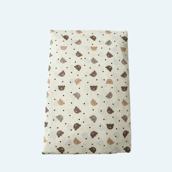 Happy Matty Bear Print Full-Size Wedge Pillow