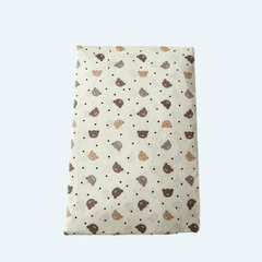 Happy Matty Bear Print Full-Size Wedge Pillow