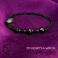 Black My Heart's A Wreck NTIO Bracelet by Johnnie Guilbert