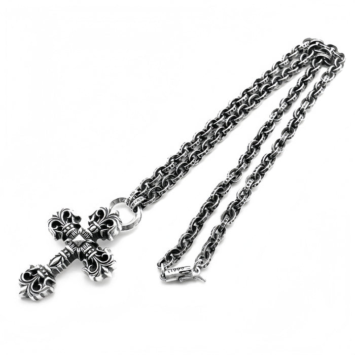 Chrome Hearts Paperchain Necklace With Dagger Pendant