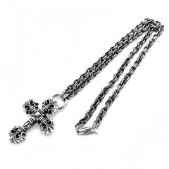 Chrome Hearts Paperchain Necklace With Dagger Pendant