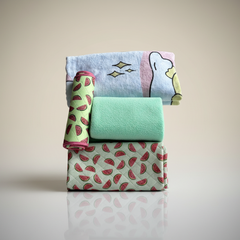 Cozy Care Essentials Fruit Print Hamper