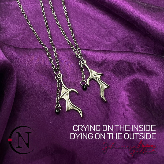 Crying On The Inside Dying On The Outside Friendship Necklaces by Johnnie Guilbert