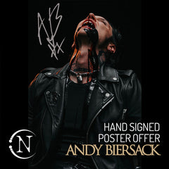 Hand Signed Andy Biersack Vindicate Poster 50% OFF with Any 2 Pieces CODE: VINDICATE50