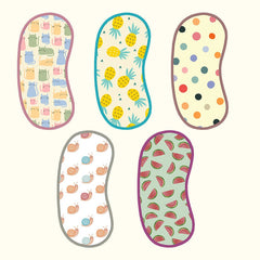 Happy Matty Baby Burp Sheet Large (Pack of 5)