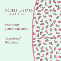 Happy Matty Double-Layer Waterproof Baby Burp with Absorbent Top Layer and TPU Protection