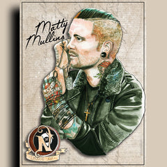 Matty Mullins - ARTIST POSTER by XOBillie