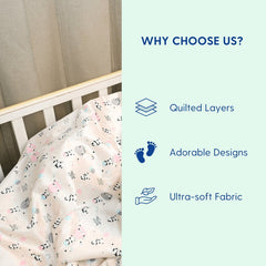 Happy Matty Panda Blanket Soft Fleece Fabric