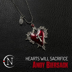 Red ~ Hearts Will Sacrifice Necklace by Andy Biersack
