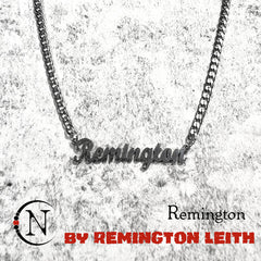 Remington Nameplate Necklace by Remington Leith ~ LIMITED EDITION PRE-ORDER