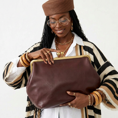 The Covenant Oversized Kiss-Lock Clutch Bag