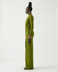The Joanna Asymmetric Draped Maxi Gown