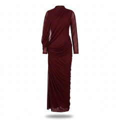 The Joanna Asymmetric Draped Maxi Gown