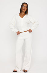 Kassandra Knit Pants Off White