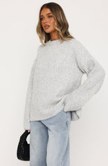 Lavinia Knit Sweater Grey Marle