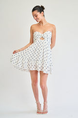 Summer Breeze Dress in Navy Polka Dot