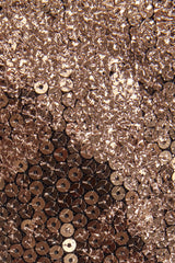 Embellished Straight-Neck Maxi Dress in Black Gold Foil