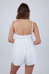 Bria Romper in White