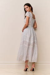 Aurela Floral Cotton Midi Dress