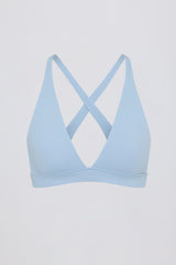 Soft Active Cross-Back Sports Bra in Sky